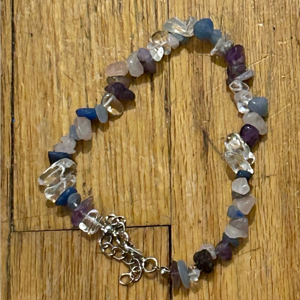 Multicolor Gemstone anklet - Picture 2 of 2